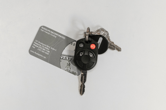 car keys representing successful car loan given